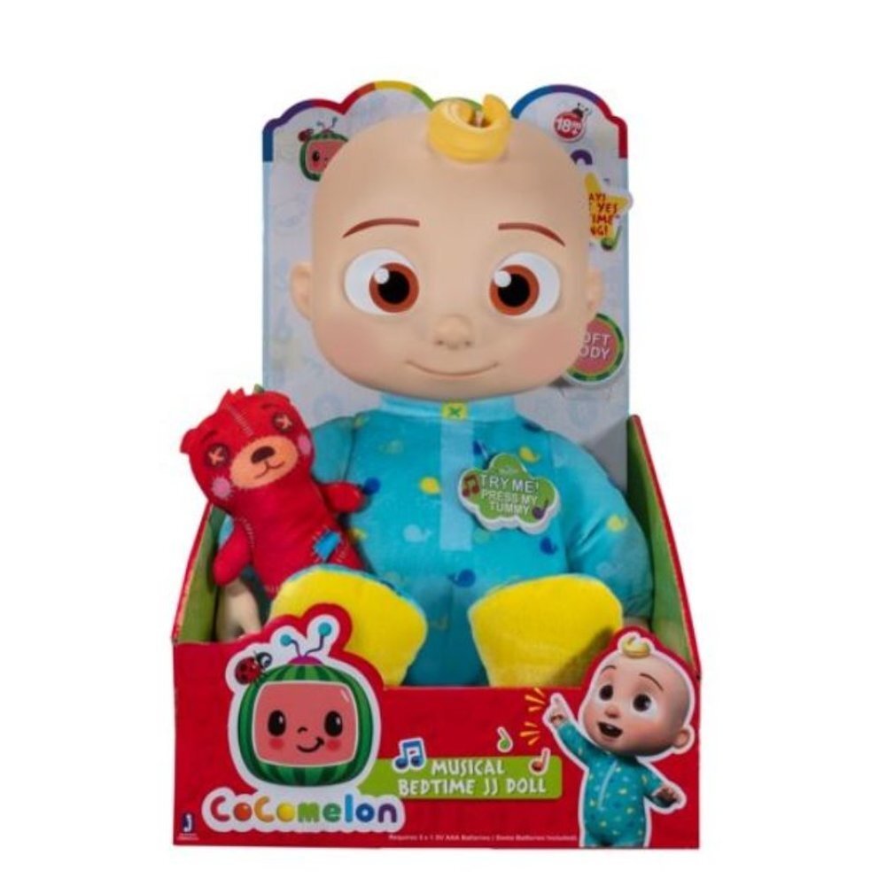 COCOMELON Plush Musical Bedtime JJ Doll